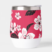 さくらんぼの花 – 赤の桜パターン (左面)