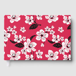 さくらんぼの花 – 赤の桜パターン ゲストブック