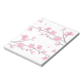 さくらんぼの花 – 透明 – 背景 ノートパッド (回転)