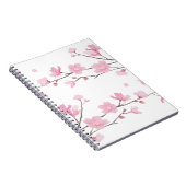 さくらんぼの花-透明-背景 ノートブック (右側)