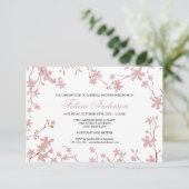さくらんぼの花- 3x5ブライダルシャワーの招待 招待状 (スタンド正面)