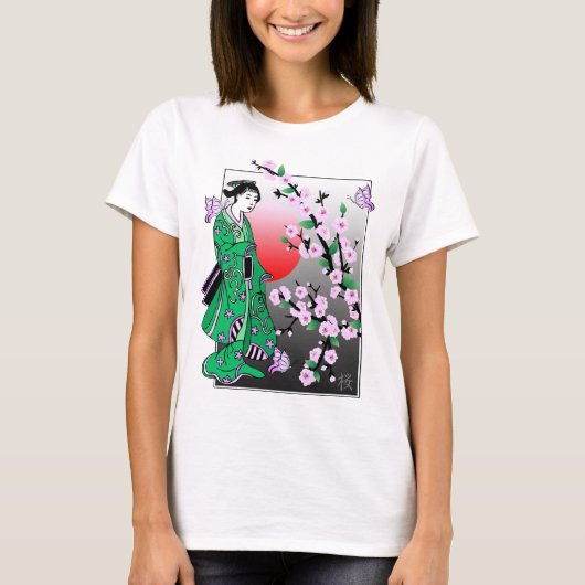 さくらんぼの花 – Geisher Butterfly 3 Tシャツ (正面)