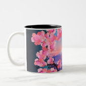 さくらんぼの花by山富士2 ツートーンマグカップ (左)