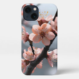 さくらんぼの花iPhone 13スリムフィットケース、光沢 iPhone 13ケース