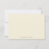 さくらんぼの花RSVPカード(ピンク) 出欠カード (裏面)