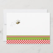 さくらんぼの菓子の招待状 招待状 (裏面)