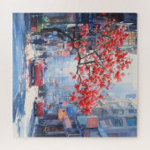 さくらんぼの街並み ジグソーパズル (横)