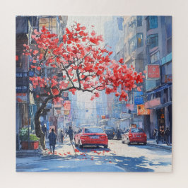 さくらんぼの街並み ジグソーパズル