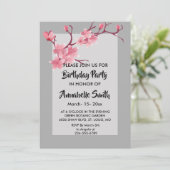 さくらんぼの誕生日パーティー 招待状 (スタンド正面)