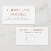 さくらんぼの車線の落書き 名刺 (正面/裏面)