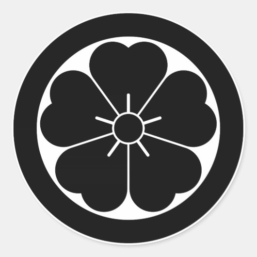 さくらんぼの輪 ラウンドシール (正面)