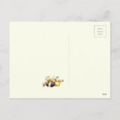 さくらんぼの開花が付いているヴィンテージのイースターエッグ シーズンポストカード (裏面)