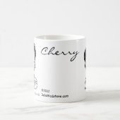 さくらんぼの風刺漫画のマグ コーヒーマグカップ (中央)