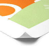 さくらんぼの風景 – レトロモダン抽象芸術ポスター ポスター (角)