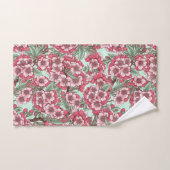 さくらんぼはピンクとミントで咲く バスタオルセット (ハンドタオル)