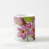 さくらんぼはマグ咲きます コーヒーマグカップ (中央)