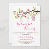 さくらんぼはメイソンの結婚リハーサルの夕食を咲かせる 招待状 (正面/裏面)