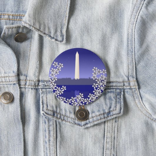 さくらんぼはワシントンDCで咲く 缶バッジ (インサイチュ)