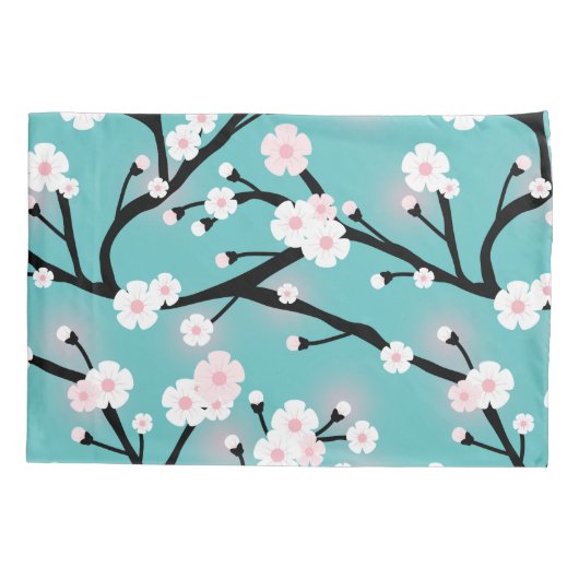 さくらんぼは名前をカスタムする分岐します 枕カバー (裏面)