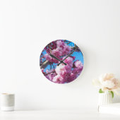 さくらんぼは春に咲く ラウンド壁時計 (ホーム)