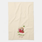 さくらんぼをテーマカスタムにしたキッチンタオル キッチンタオル (縦)