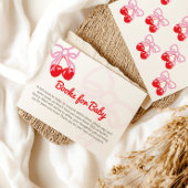 さくらんぼを上の赤ちゃんシャワー予約リクエストに表示 エンクロージャーカード