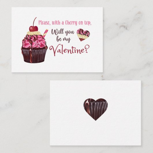 さくらんぼを上 ノートカード (正面/裏面)