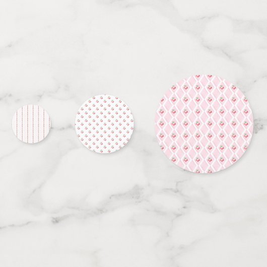 さくらんぼを上 |ブライダルシャワー コンフェッティ (裏面)