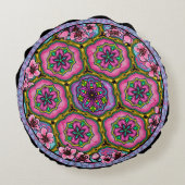 さくらんぼアニメ雪子猫 ラウンドクッション (裏面)