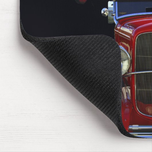 「さくらんぼアンティーク自動車」 マウスパッド (コーナー)