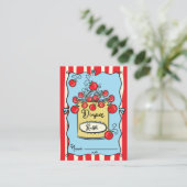 さくらんぼイタリアントマトおむつラッフル エンクロージャーカード (スタンド正面)