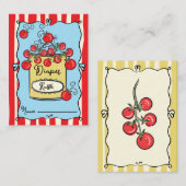 さくらんぼイタリアントマトおむつラッフル エンクロージャーカード (正面/裏面)