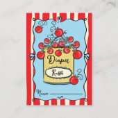 さくらんぼイタリアントマトおむつラッフル エンクロージャーカード (正面)