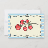 さくらんぼイタリアントマトブックベビー 招待状 (裏面)