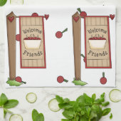 さくらんぼウェルカムフレンズキッチンタオル キッチンタオル (折り畳み)