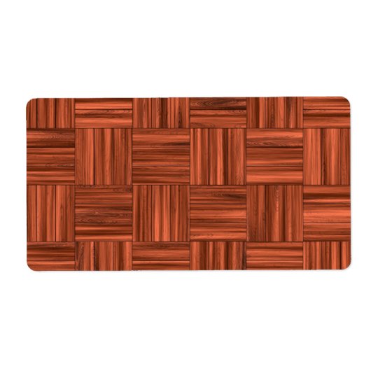 さくらんぼウッドパーケット床パターン ラベル (正面)