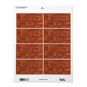 さくらんぼウッドパーケット床パターン ラベル (フルシート)