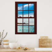 さくらんぼウッド写真カリビーンビューポスター ポスター (キッチン)