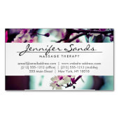 さくらんぼエレガントの花の名前 マグネット名刺 (正面)