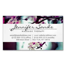 さくらんぼエレガントの花の名前 マグネット名刺