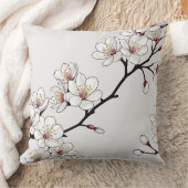 さくらんぼエレガントの花模様 クッション (ブランケット)