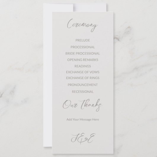 さくらんぼエレガントフラップス結婚式 プログラム | フル (裏面)