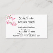 さくらんぼエレガントフローラ春名刺 名刺 (裏面)