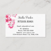 さくらんぼエレガントフローラ春名刺 名刺 (裏面)