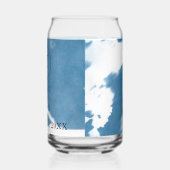 さくらんぼエレガントブロッサムシアノタイプの結婚式の招待 ガラス缶 (右)