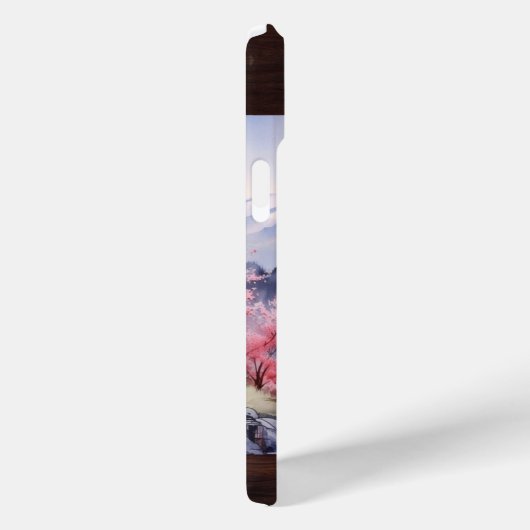 さくらんぼエレガントブロッサムフローラウォーターカラーランドケープ Case-Mate iPhoneケース (裏面 / 右)