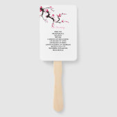 さくらんぼエレガントブロッサムフローラ結婚式 プログラム ハンドファン (裏面)