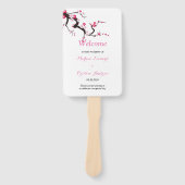 さくらんぼエレガントブロッサムフローラ結婚式 プログラム ハンドファン (正面)