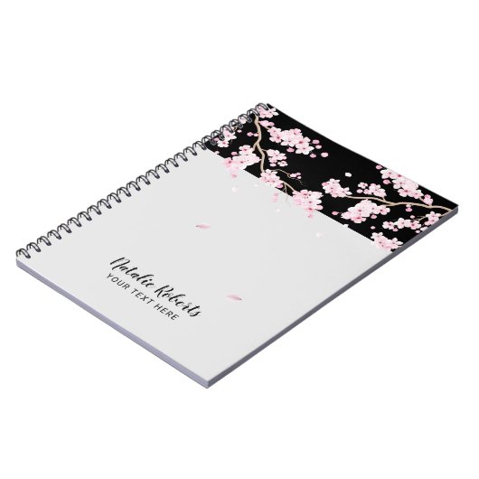 さくらんぼエレガントブロッサムフローラ ノートブック (左側)