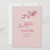 さくらんぼエレガントブロッサムブライダルシャワー招待 招待状 (正面)